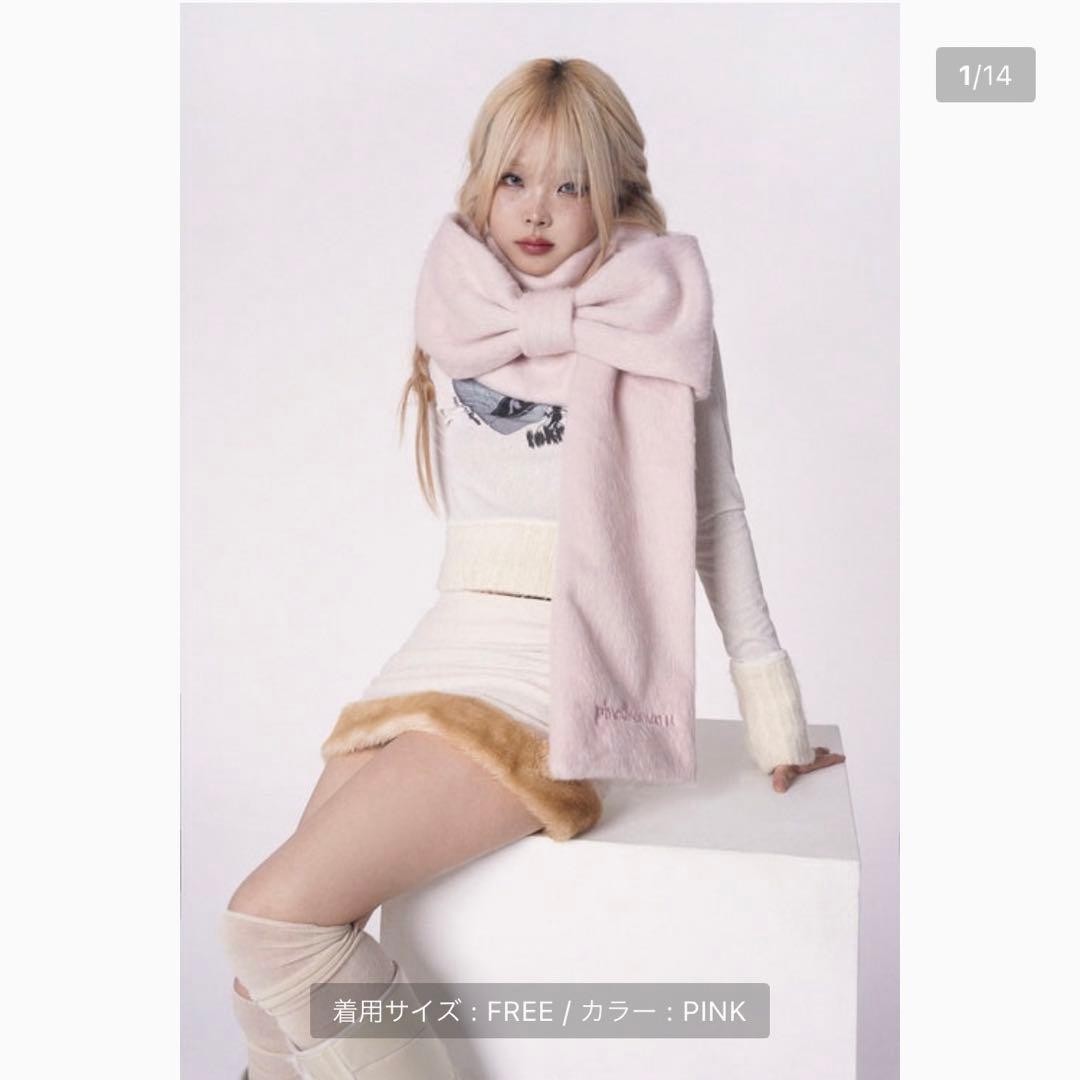 PINCUNOMARU リボンマフラー