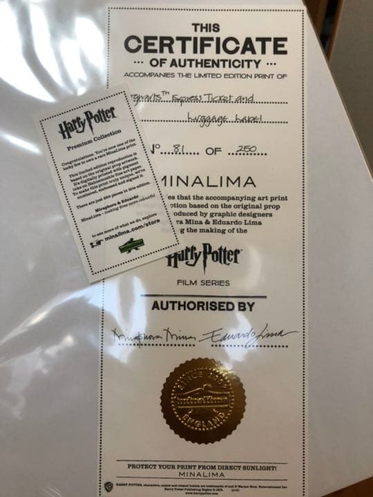 【激レア】ハリーポッター　ファン必見、ミナリマ グラフィックアート