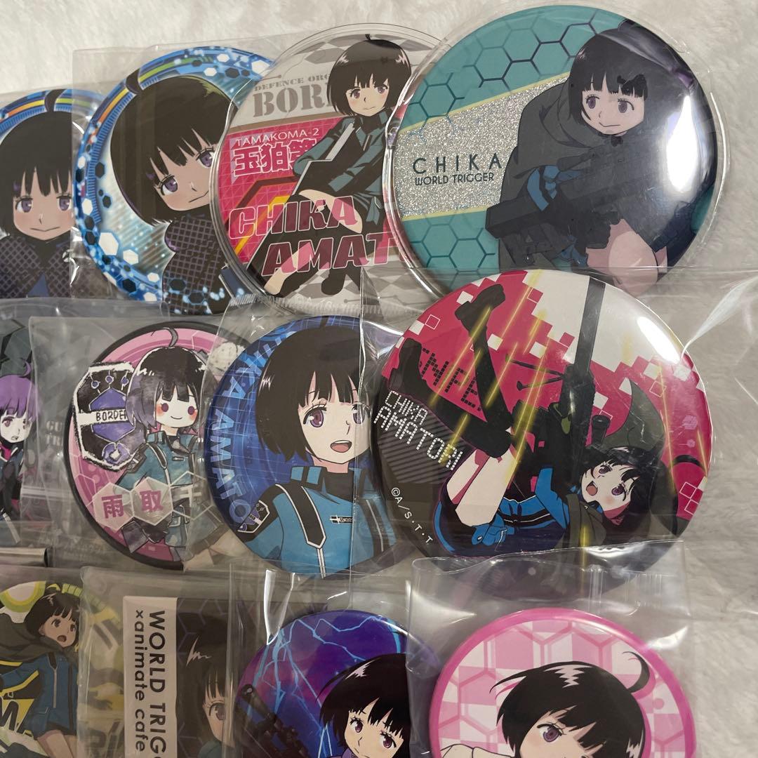 ワールドトリガー ワートリ　雨取千佳　缶バッジ　キーホルダー　まとめ