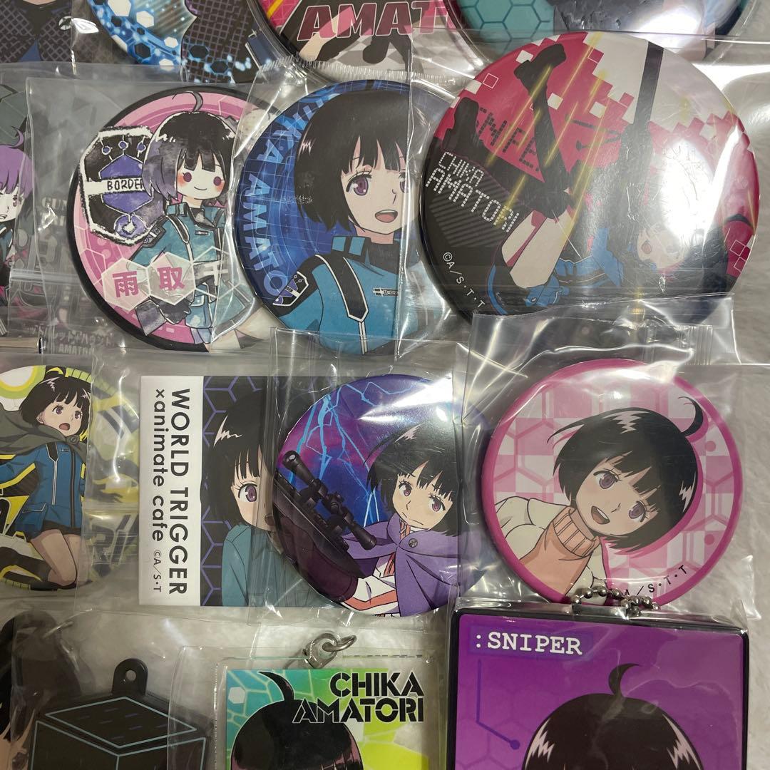 ワールドトリガー ワートリ　雨取千佳　缶バッジ　キーホルダー　まとめ