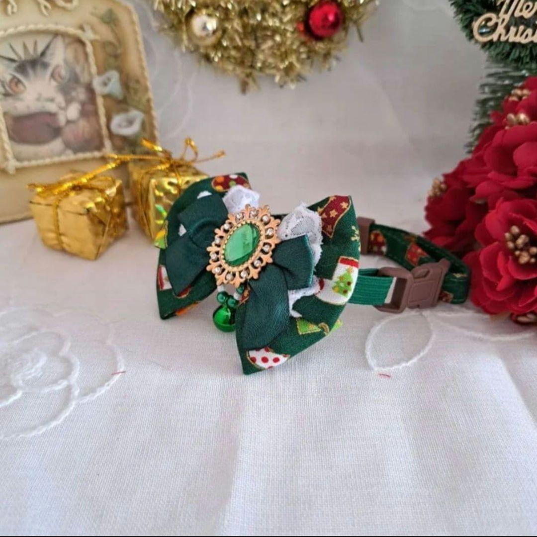 satopi、幅広シュシュ、スノーフレーク(ホワイト)わんちゃん猫ちゃん用