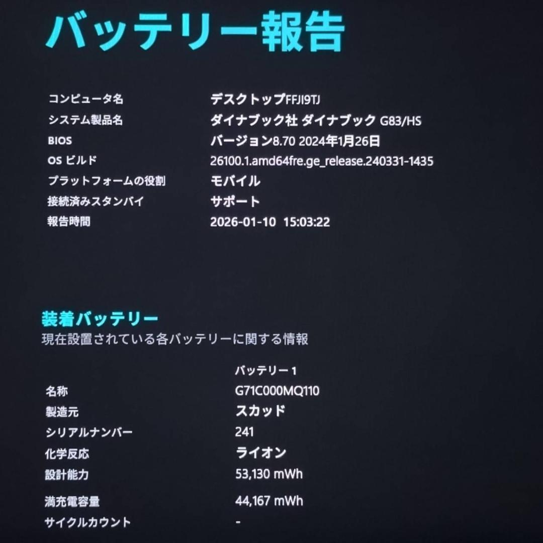 G83HS/11世代i7/SSD 512GB/16GB/FHD/13.3型①