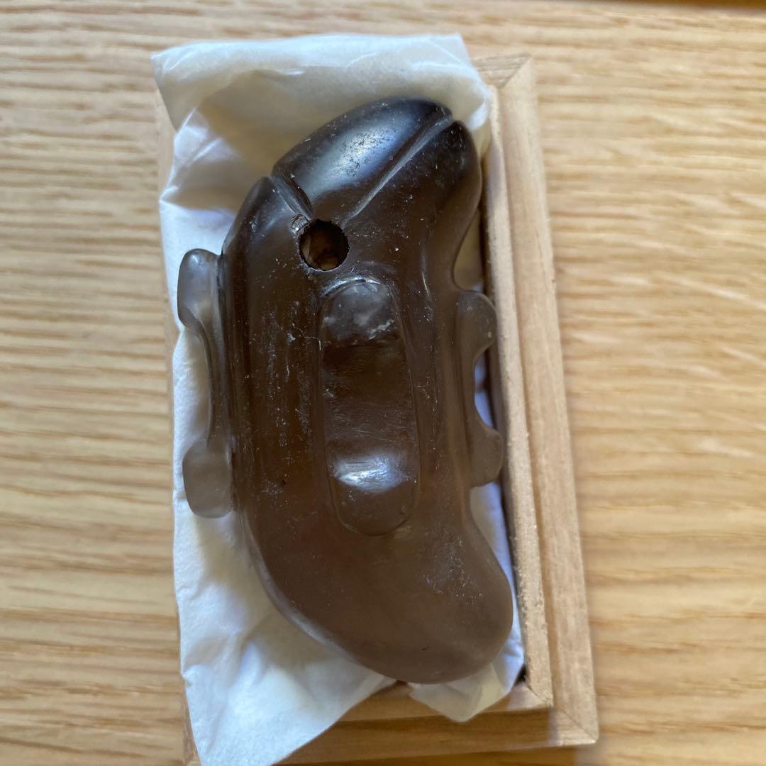 古墳期 煙水晶製 特大型7.5cm 丁字彫り子持ち異形勾玉｜伝 奈良県橿原市出土