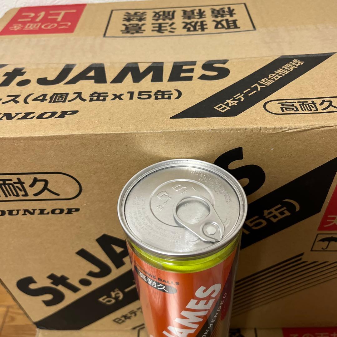 【新品】St.JAMES セントジェームス　テニスボール　15缶　4球入/60球