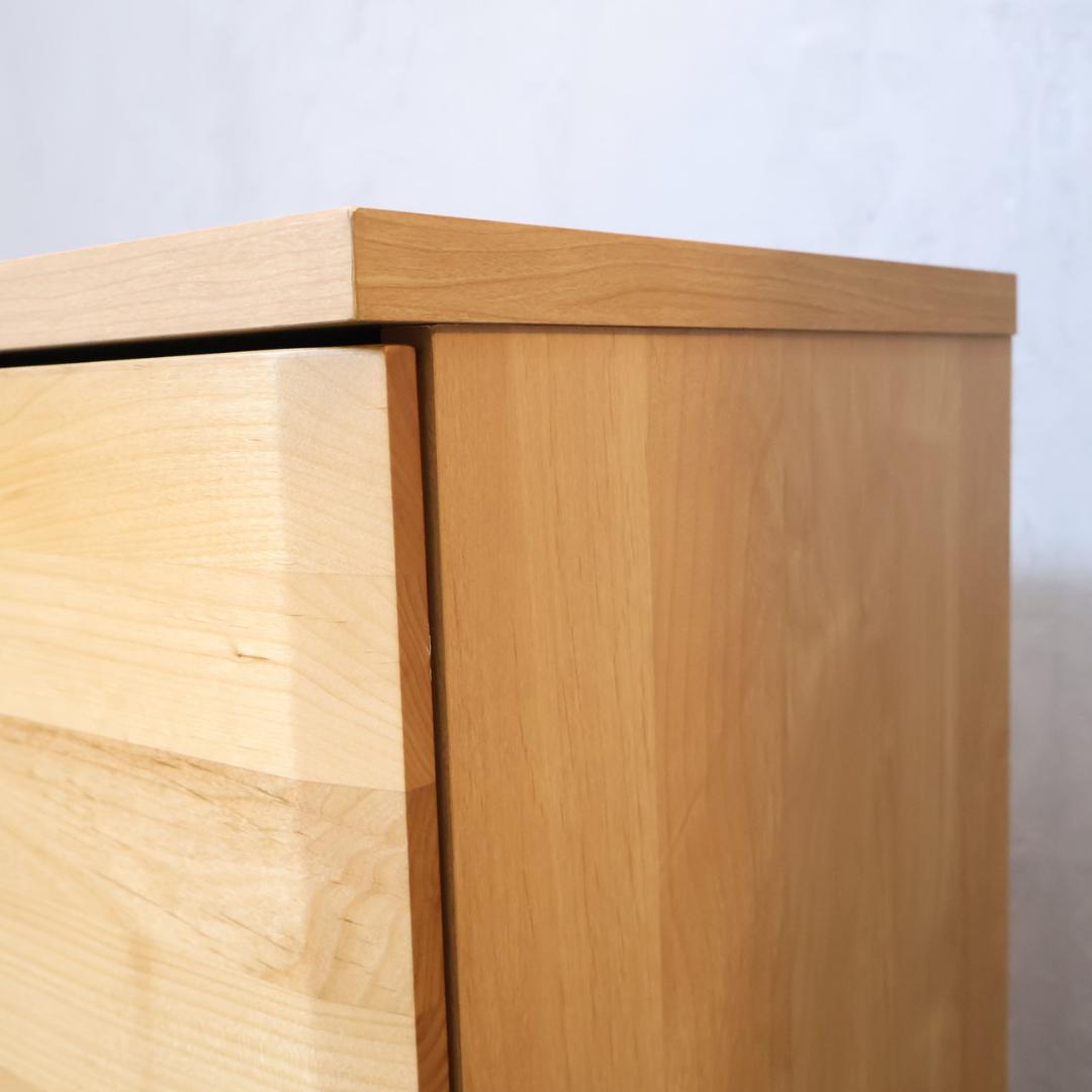 HOTTA WODDY アールデザイン ブックシェルフ アルダー材 キャビネット