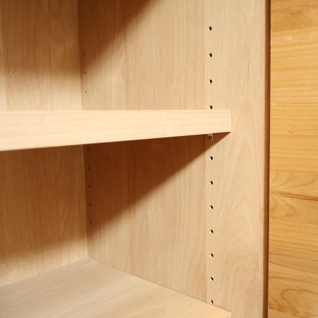 HOTTA WODDY アールデザイン ブックシェルフ アルダー材 キャビネット