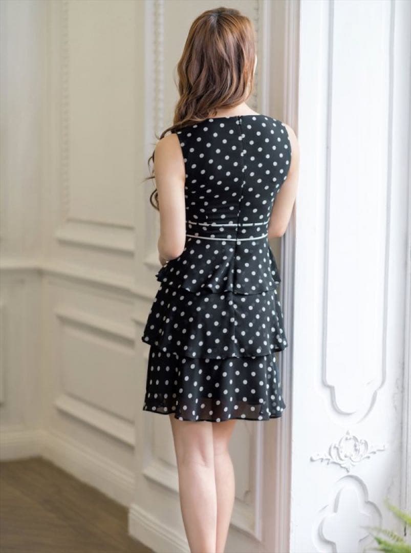 最終値下げ【エルケイ】ドットキャバドレス【XS】