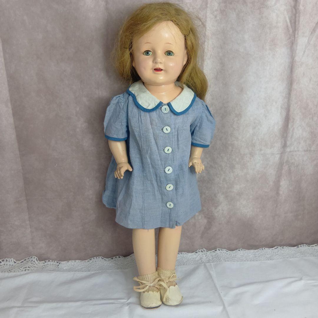 ♥大きく大人しげなヴィンテージ　コンポジションドール♥