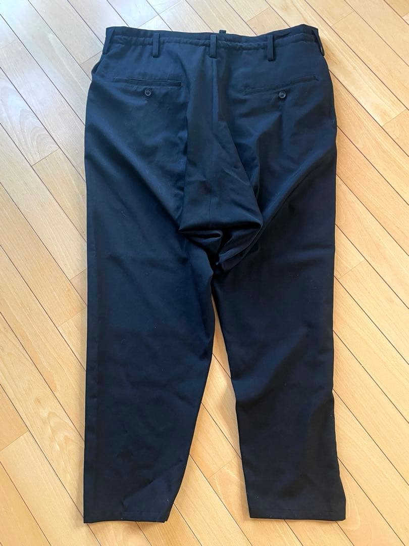 新品　2025-26AWヨウジヤマモトプールオム　ウールギャバ　サルエルパンツ