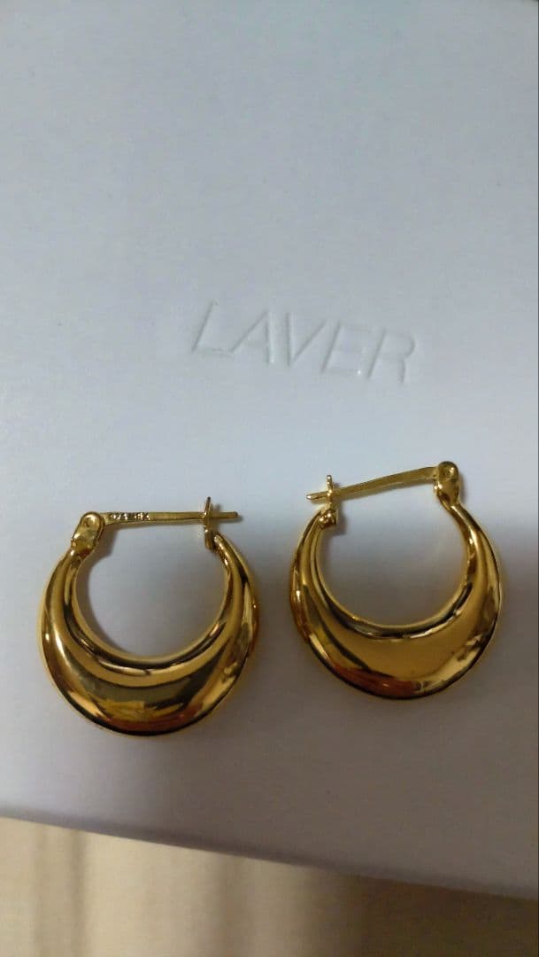 新品ドゥーズィエムクラスで購入，【LAVER/ラバー】MOON ピアス ゴールド