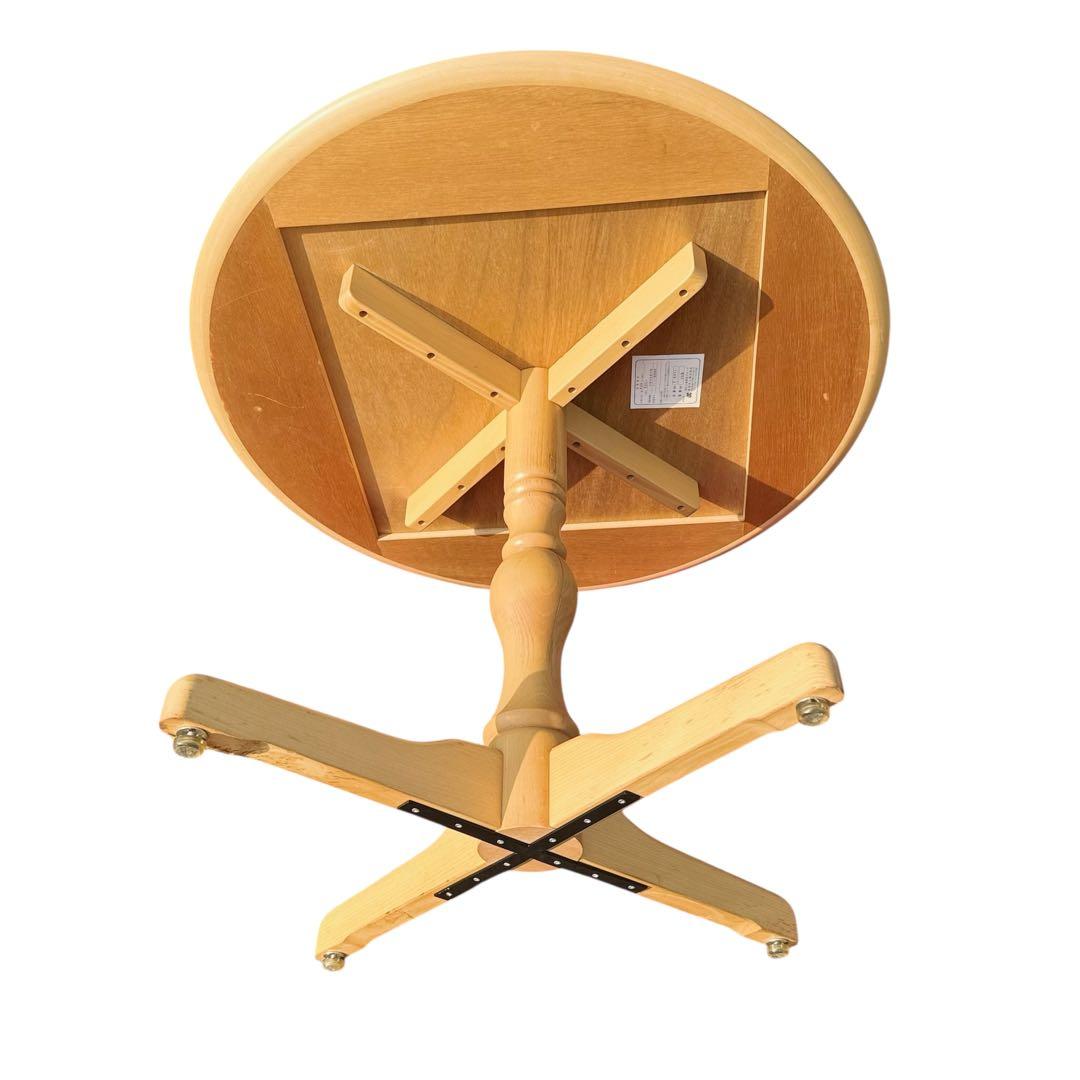 HR819 秋田木工 ダイニングテーブル T-5651 丸型テーブル ナラ材