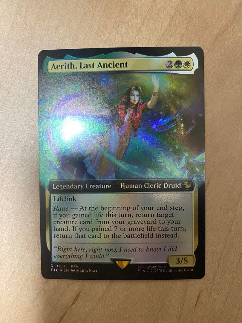 最後の古代種エアリス/Aerith, Last Ancient拡張foil 英語