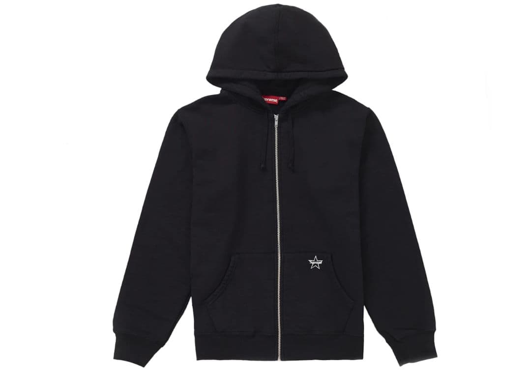 supreme star logo zip up hooded ジップパーカー