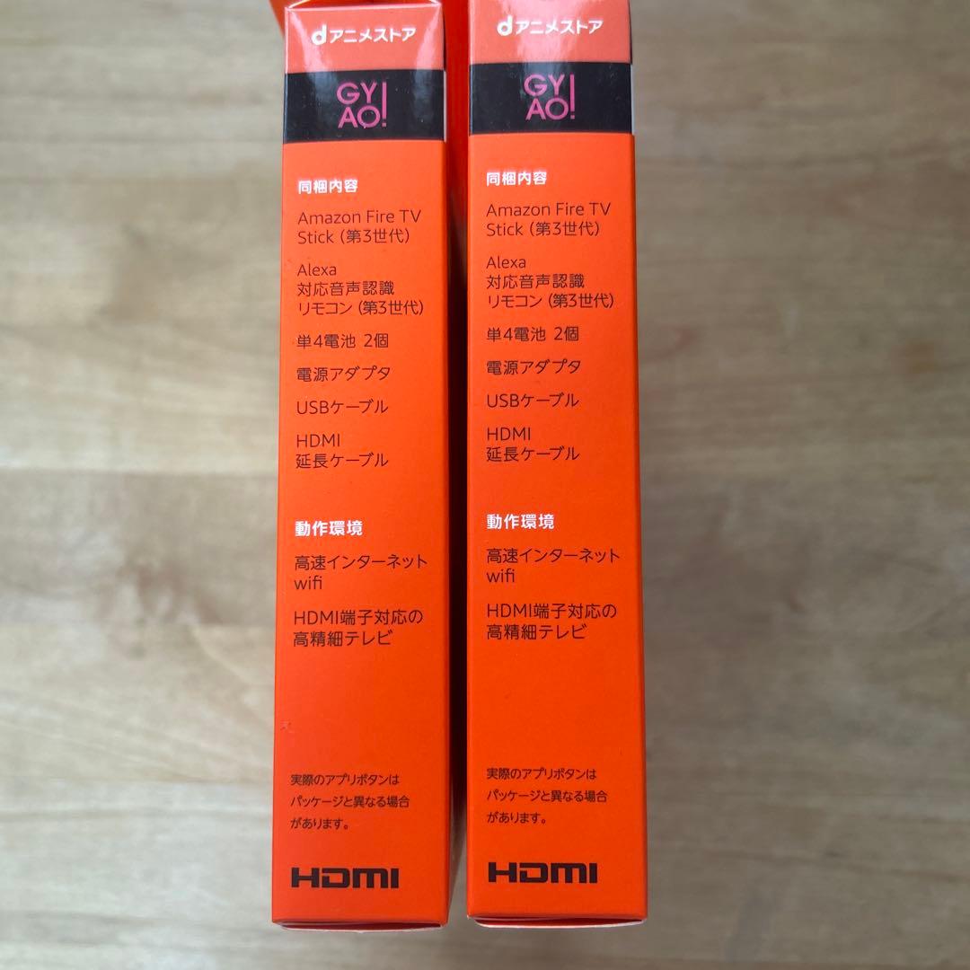 【新品】AmazonFireTVStick Alexa対応音声認識リモコン付2個