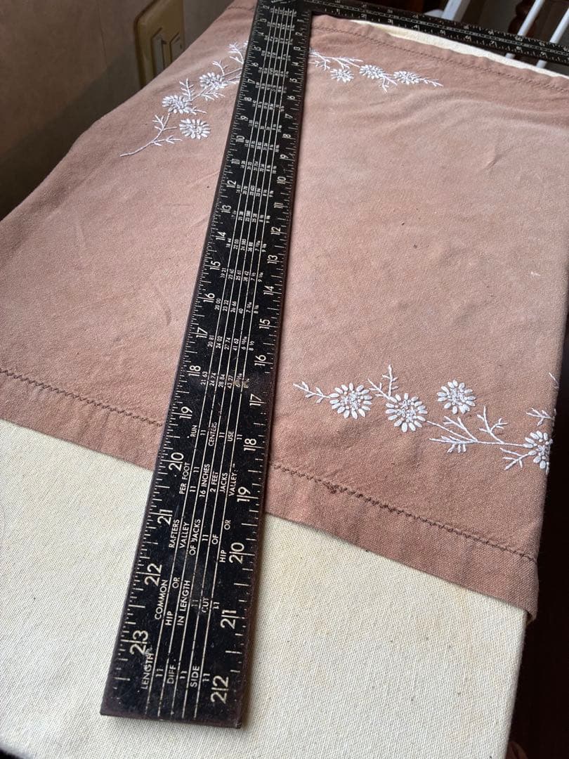 アンティーク　L字　スケール　ルーラー　定規LUDELL 建築家　大工　特大レア