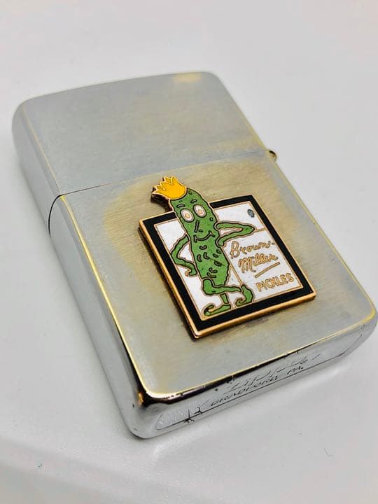 ★ブラウンピクルス★44年前の1980年製★ビンテージzippo★エナメル七宝製