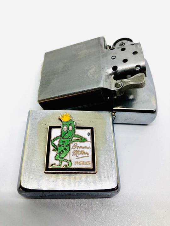 ★ブラウンピクルス★44年前の1980年製★ビンテージzippo★エナメル七宝製