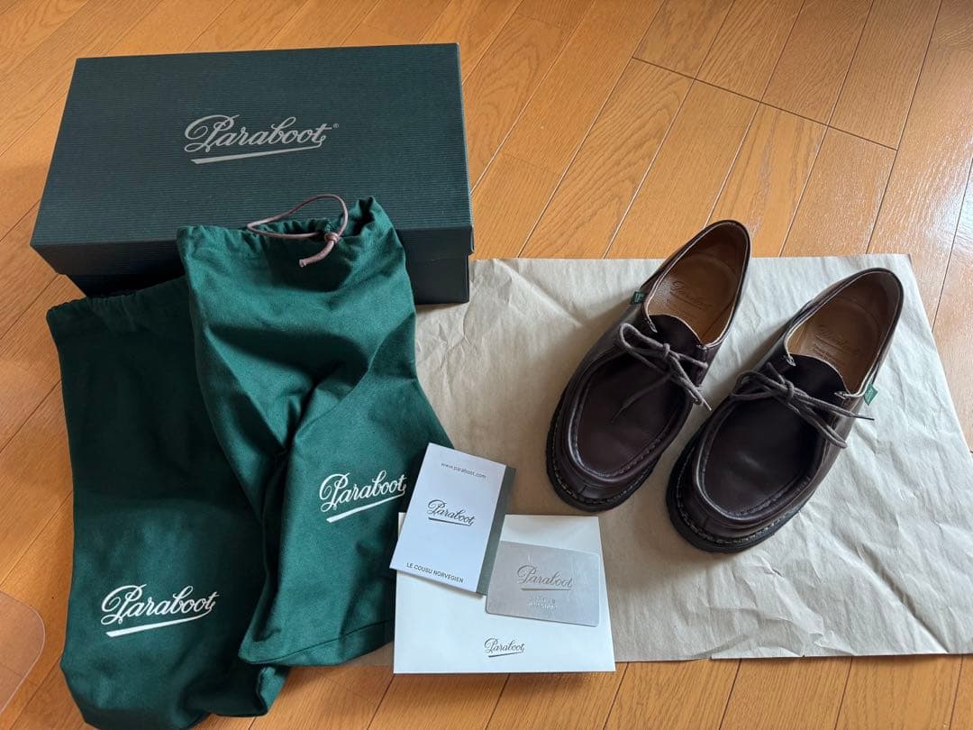 靴 paraboot MICHAEL 38.5(23cm) cafe