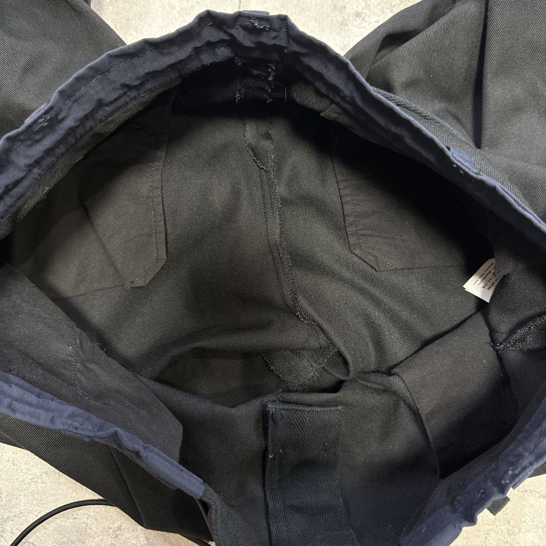 sacai サカイ ナイロン切替 ワイド テーパードパンツ黒 21AW ３