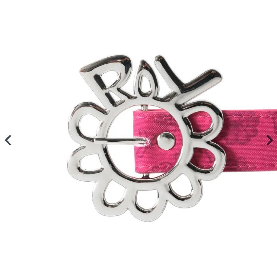 LiSA ROY フラワーバックルベルト ピンク