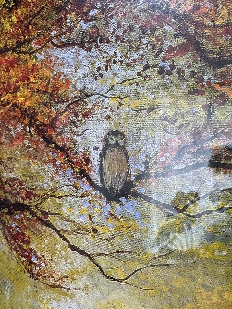 ピーター　エレンショウ　くまのプーさん　紅葉　ディズニー　額付き