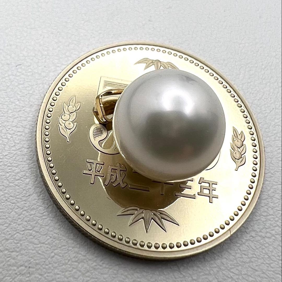 K18 ペンダント　トップ　南洋白蝶真珠　11.2 ㎜　2.3g