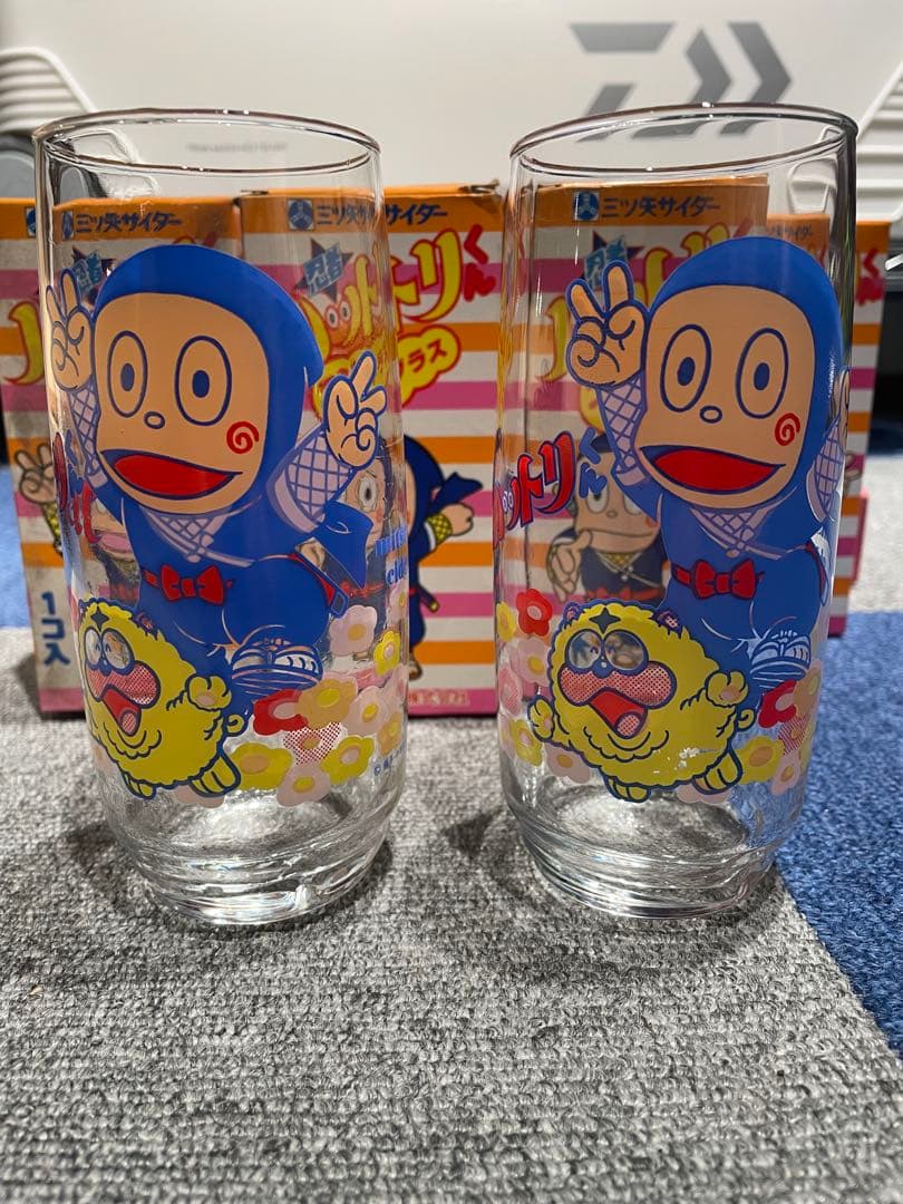 非売品 三ツ矢サイダー ノベルティ ハットリくん ニンニングラス