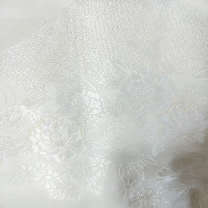 白無垢 鶴と花模様 ラメ入りD