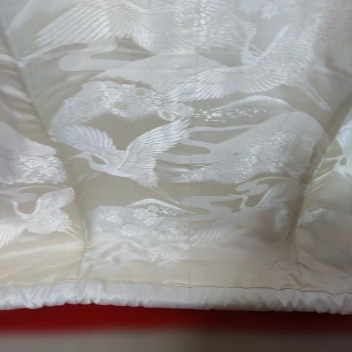 白無垢 鶴と花模様 ラメ入りD