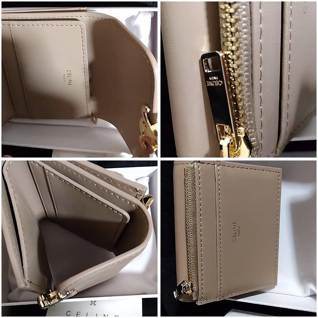 CELINE ベージュ 三つ折り財布　POSAカード　カードケース　並行輸入品