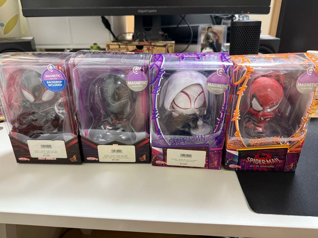 スパイダーマン フィギュア コスベイビー　4体セット
