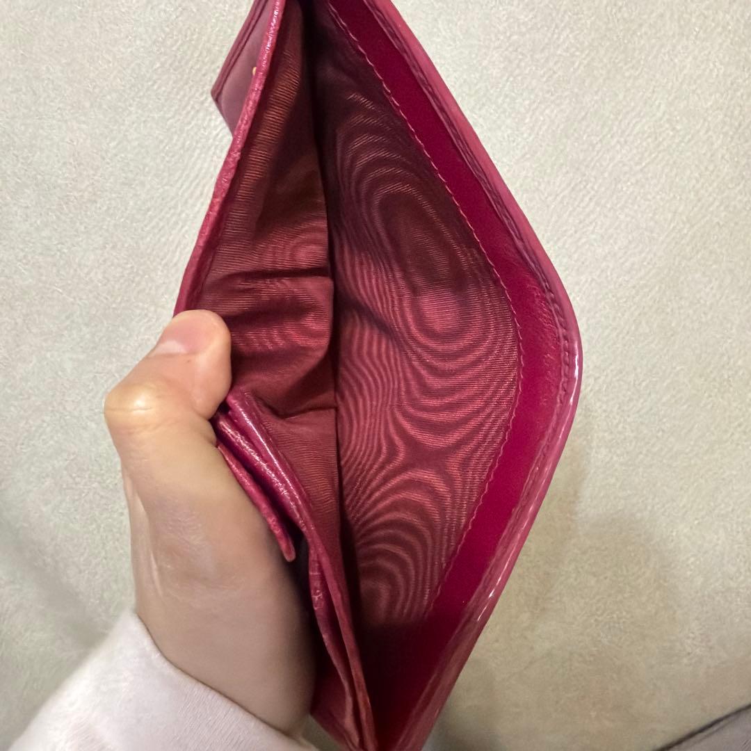 PRADA 二つ折り財布　ピンク(限定カラーIBISCO)