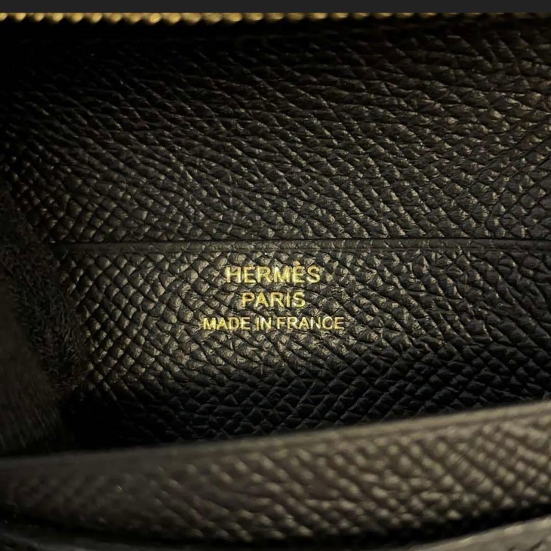 期間限定価格2025年K刻印エルメス 二つ折りベアンコンパクトブラック/ゴールド