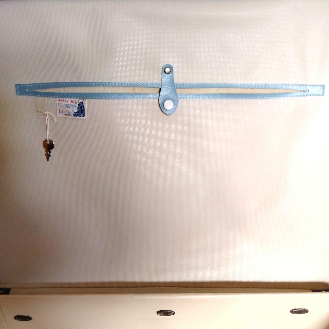 【CANTON】キャリーケース　キャリーバッグ　ボストンバッグ　鍵付　昭和レトロ