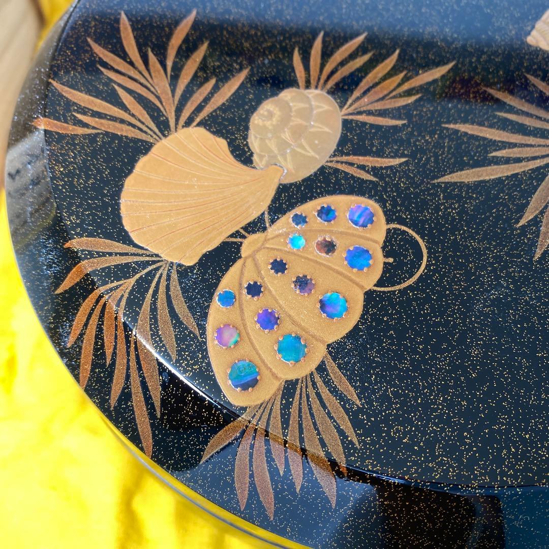 【未使用】輪島塗　喜三誠志　作　茶道　菓子器　食蘢　70万円相当の品