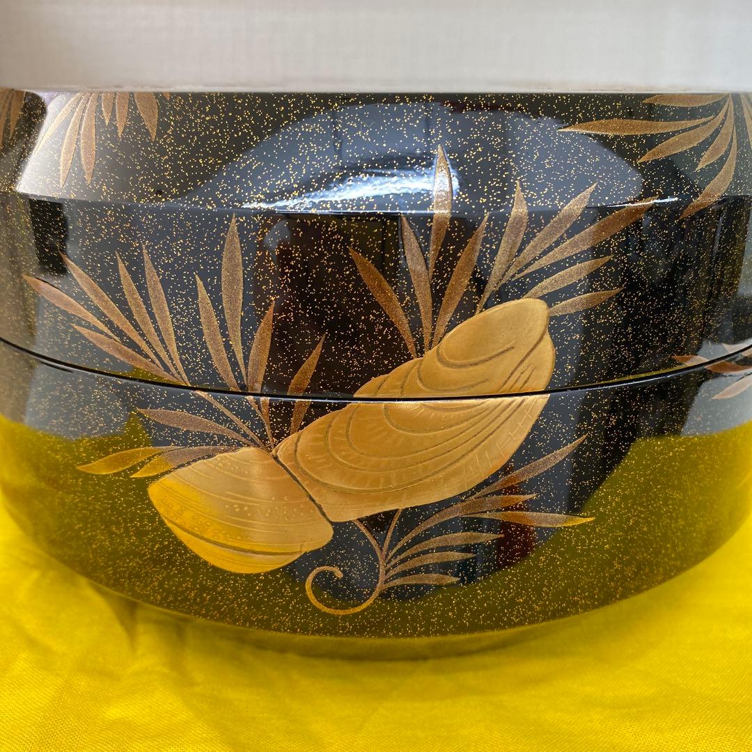 【未使用】輪島塗　喜三誠志　作　茶道　菓子器　食蘢　70万円相当の品