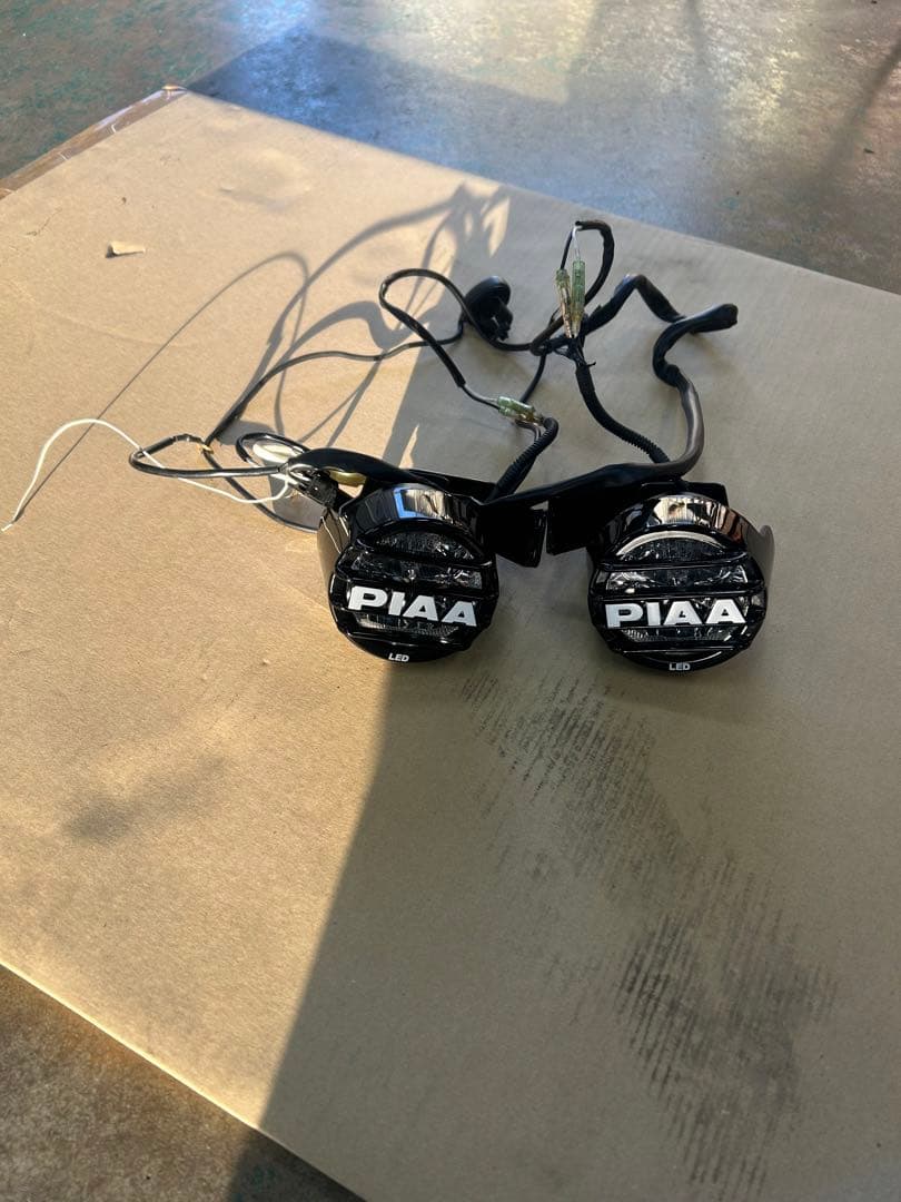 セロー250用　PIAA LEDフォグランプ2個セット ブラック