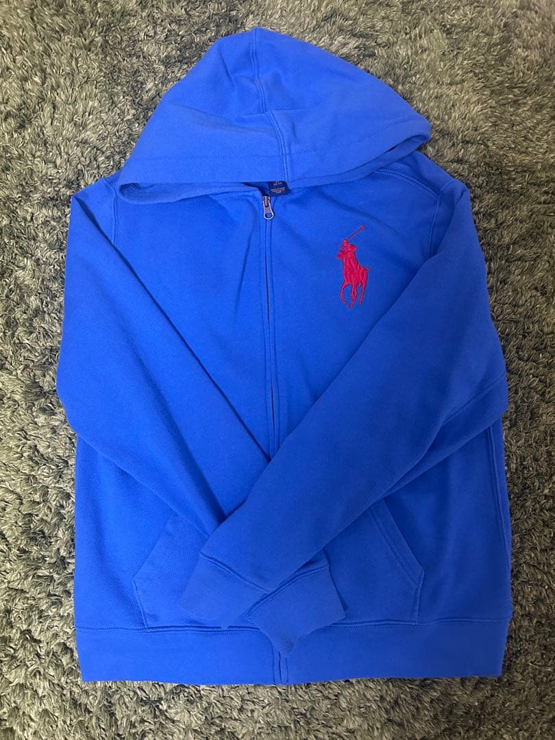 polo Ralph Lauren ビッグポニー ジップパーカー 短丈 y2k