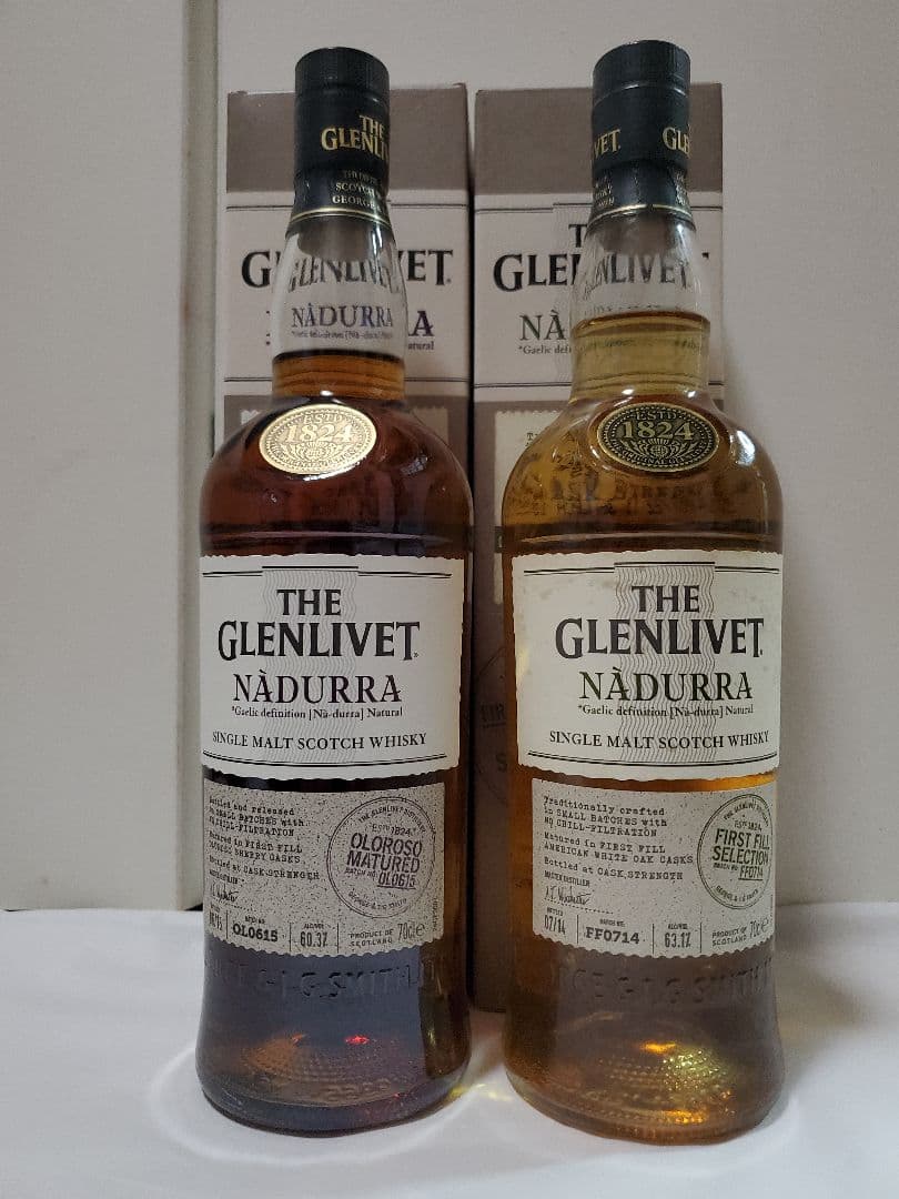 【終売・貴重】グレンリベットナデューラ オロロソ&ファーストフィル　セット