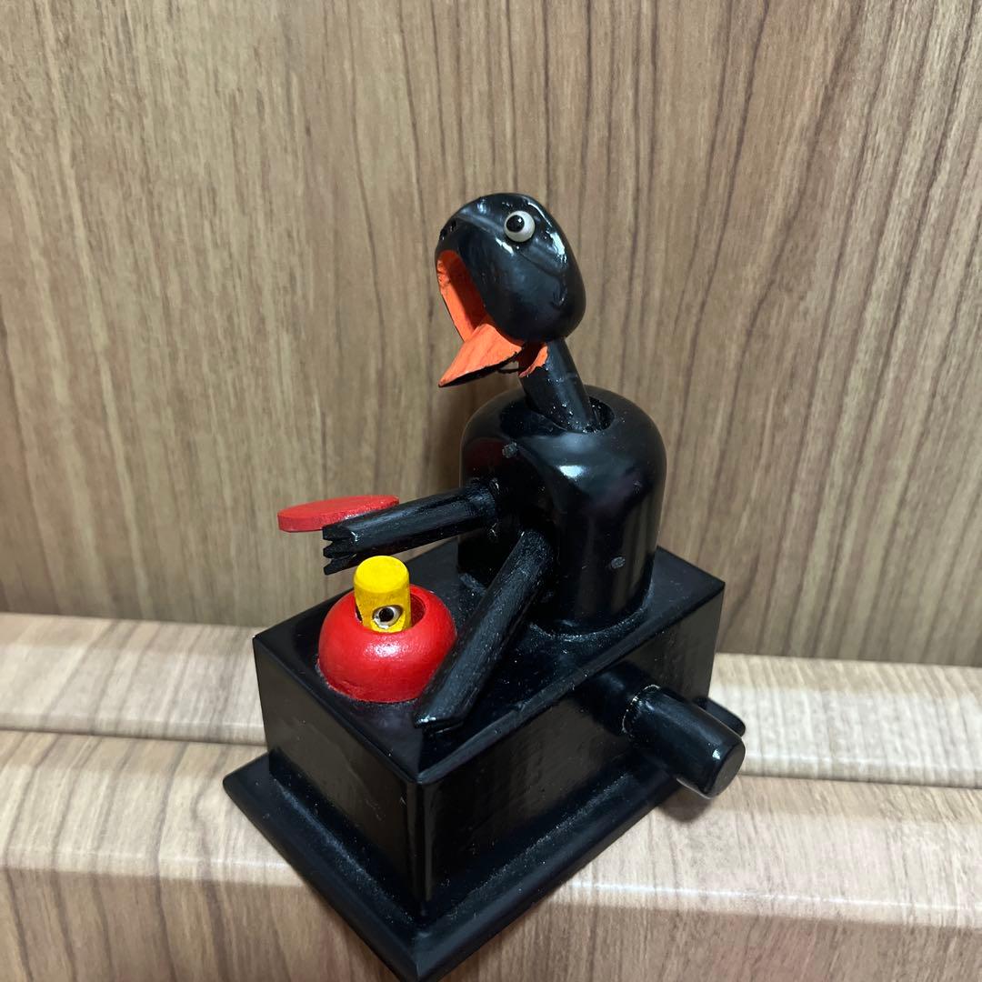 【レア】からくり人形 　神戸人形　木製 民芸神戸人形　昭和レトロ