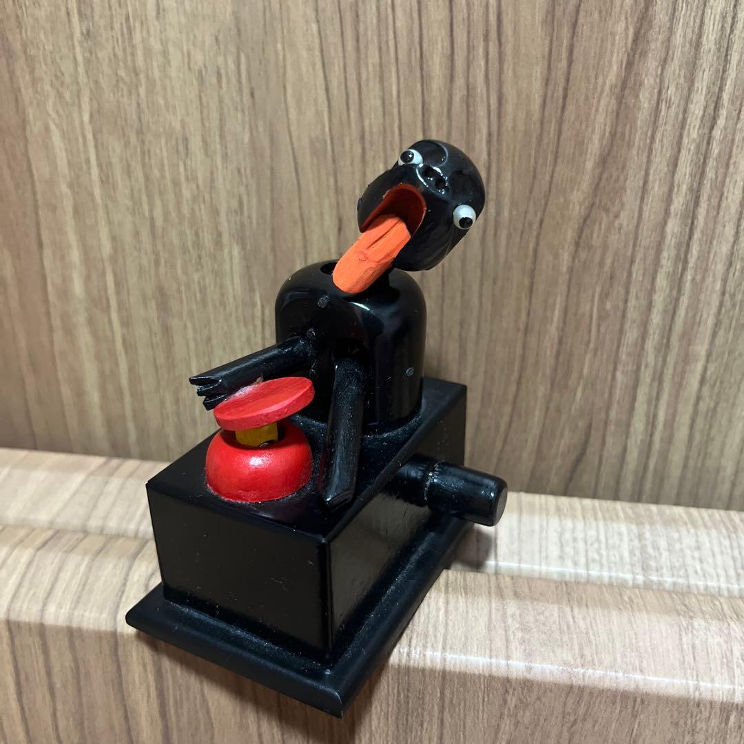 【レア】からくり人形 　神戸人形　木製 民芸神戸人形　昭和レトロ