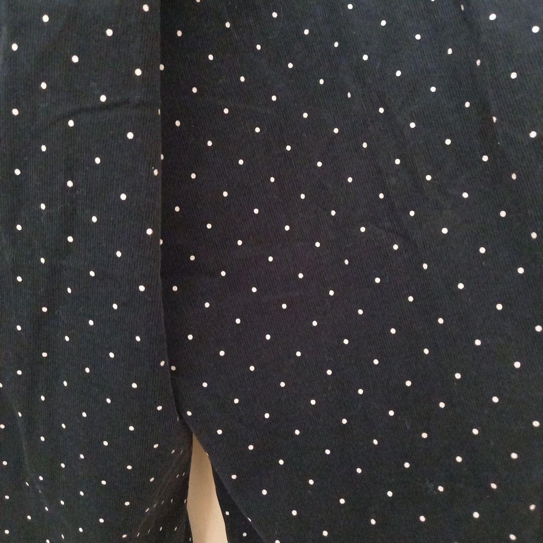 かぐれ　ドットコーデュロイワイドパンツ