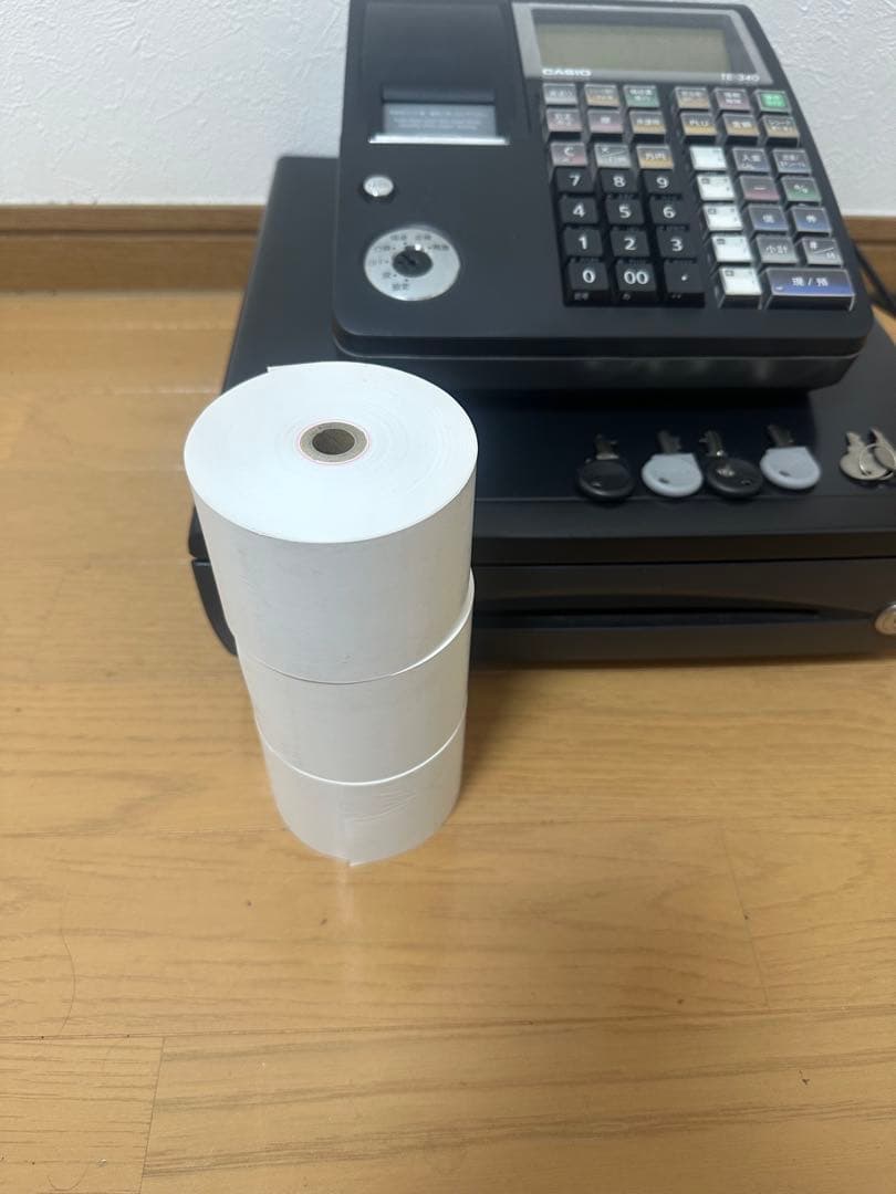 レジ　カシオ　TE340 CASIO ジャーナル付き　レジペーパー　レジスター