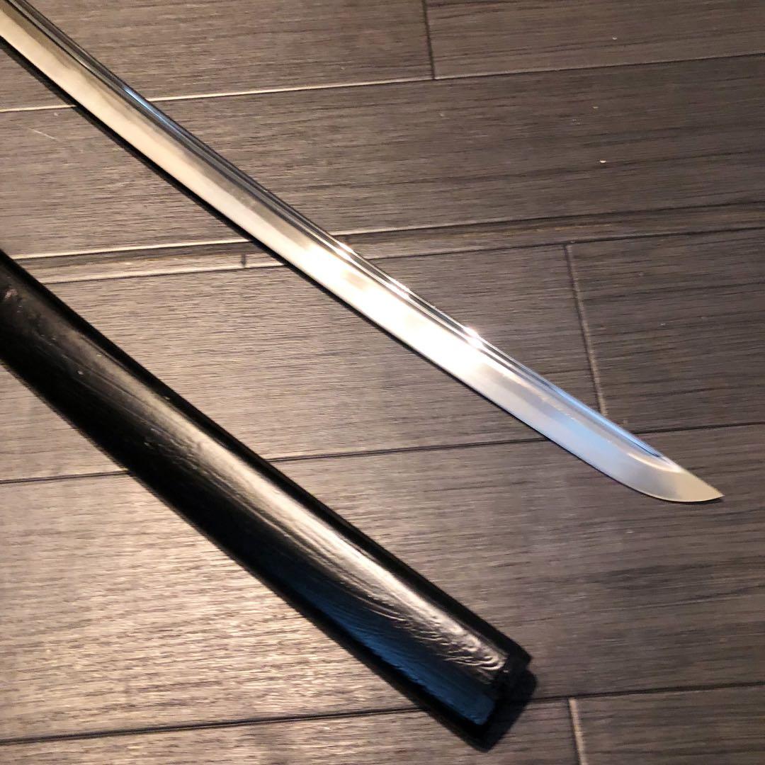 高級模造刀　高級居合刀　樋入り刀身　優波紋　亜合金刀身　名刀　居合刀　茶拵え