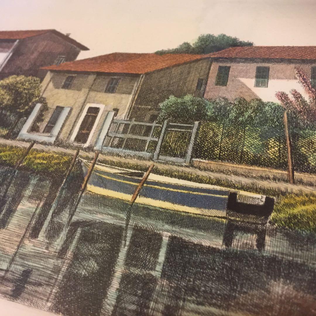 未開封☆マリオ・アゴスティーニ 運河沿いの家