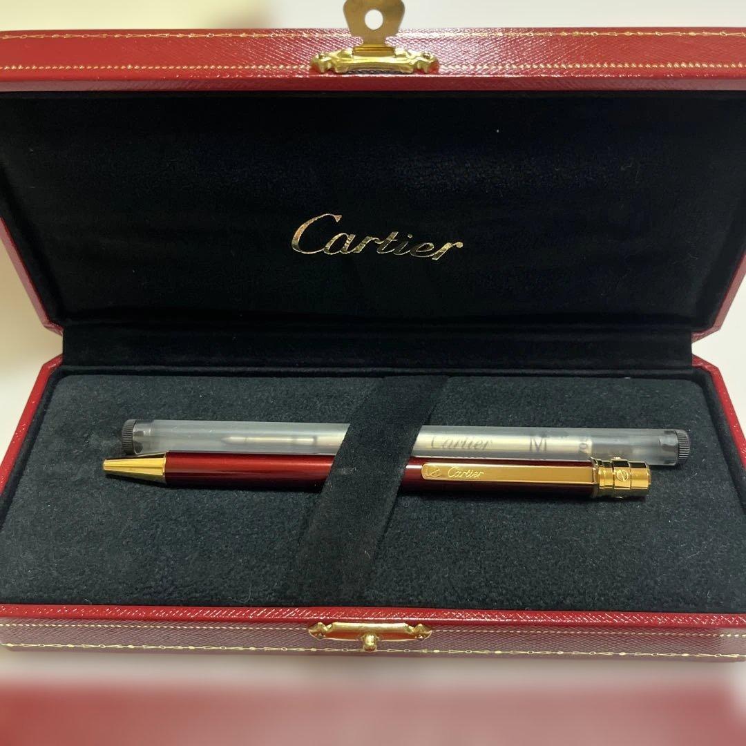 未使用　カルティエ　ボールペン　ボルドー