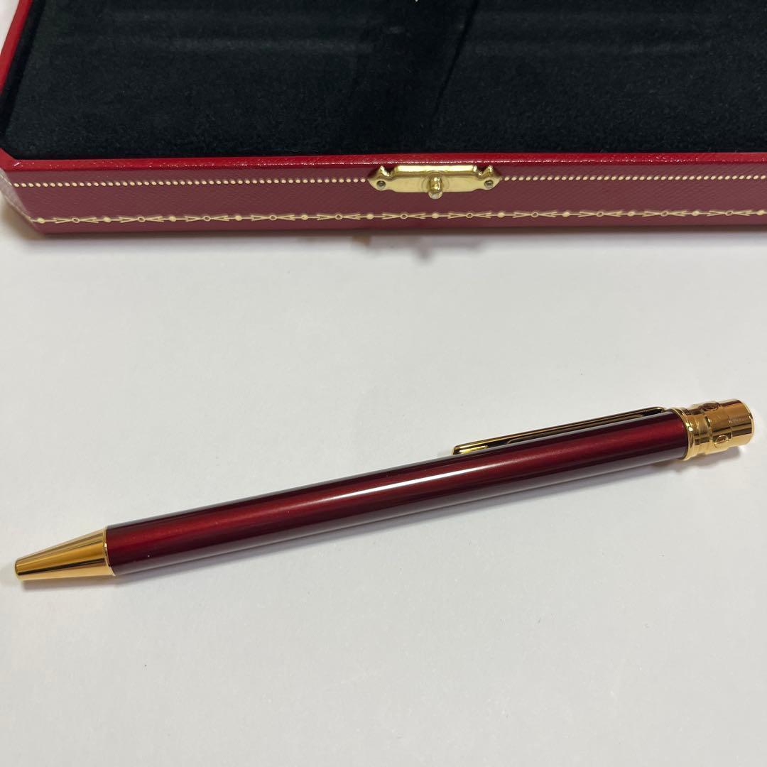 未使用　カルティエ　ボールペン　ボルドー