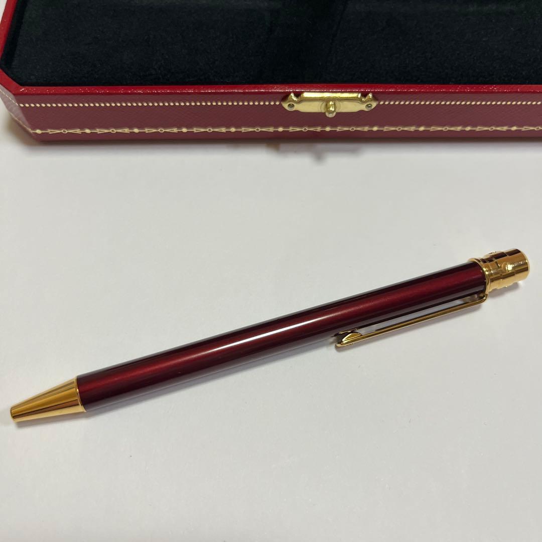 未使用　カルティエ　ボールペン　ボルドー