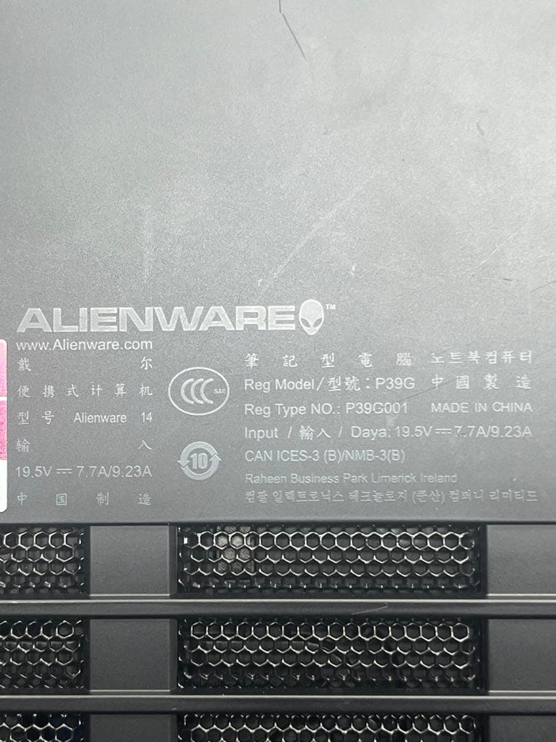 ALIENWARE 14ノートPC core i7-4710mq