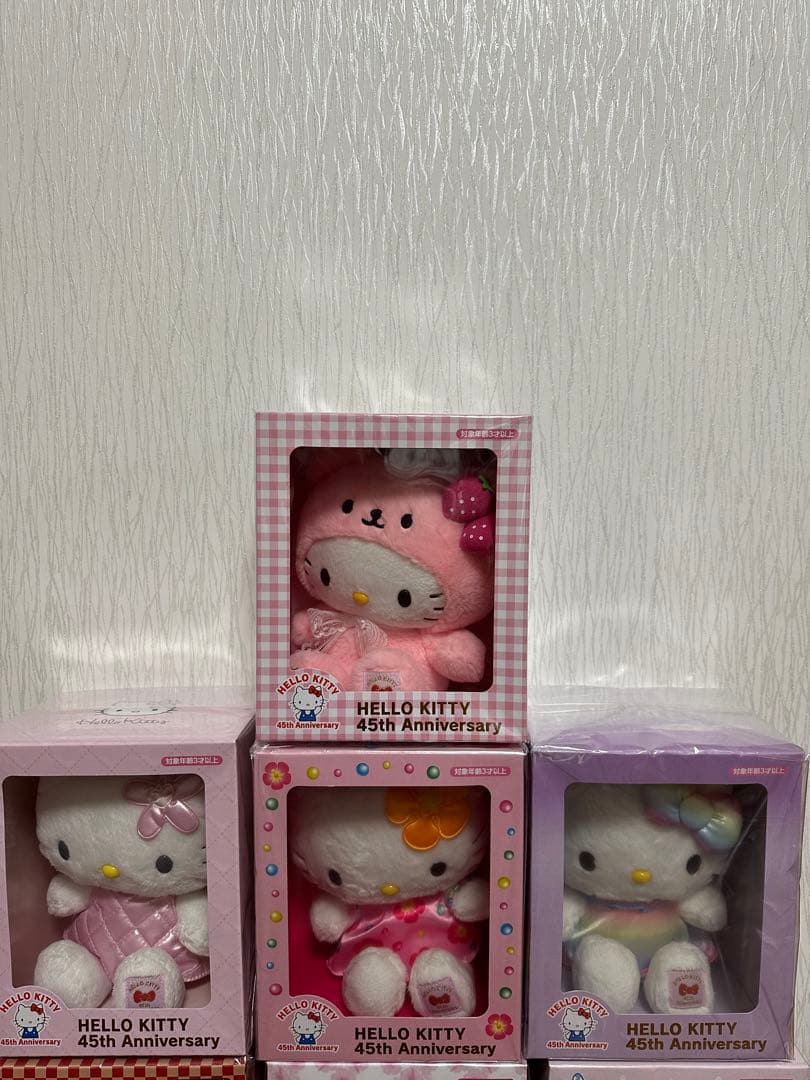 ハローキティ 45周年記念 ぬいぐるみ 10体セット